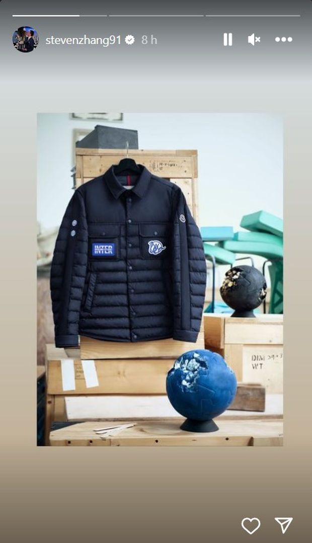 Inter-Roma, si celebra la partnership con Moncler: Zhang ringrazia Arsham sui social- immagine 2