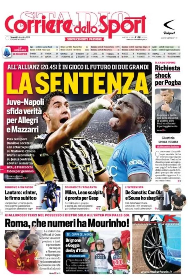 EDICOLA / CdS: Inter-Lautaro, rinnovo ad un passo. Pogba, richiesta shock - immagine 1