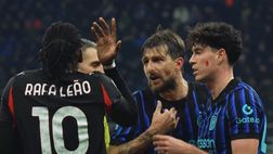 Inter-Milan, che scontro Leao-Acerbi: “Ma cosa mi punti? La prossima volta quel dito…”