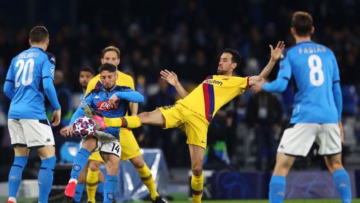 Napoli-Barcellona 1-1: Mertens in gol, poi esce infortunato - immagine 1