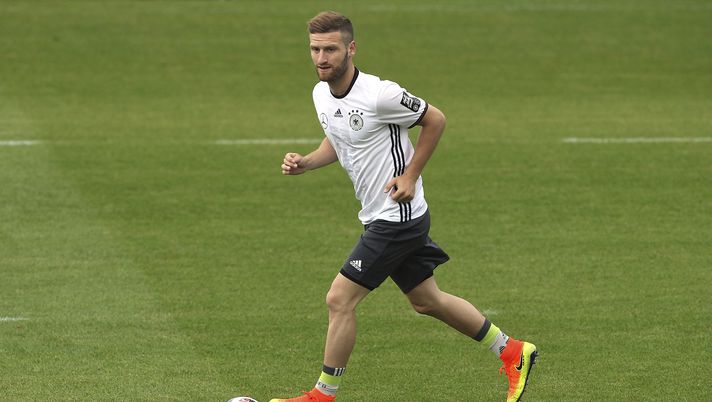 ASCONA, SWITZERLAND - MAY 28: Shkodran Mustafi of Germany in action during the German national team's pre-EURO 2016 training camp on May 28, 2016 in Ascona, Switzerland. (Photo by Marco Luzzani/Bongarts/Getty Images)