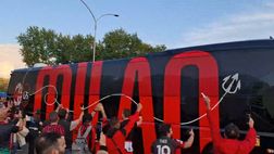 Coppa Italia, ecco l’arrivo pullman del Milan all’Olimpico