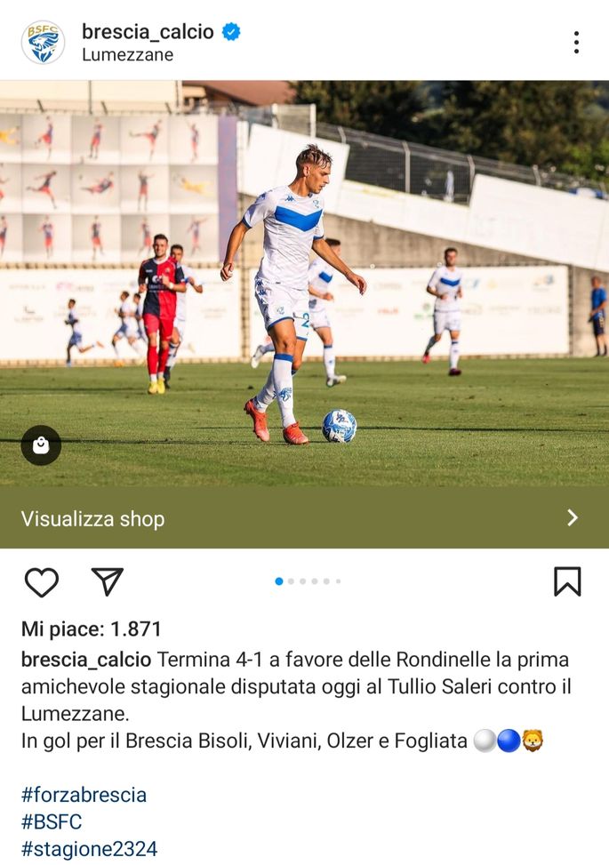 Poker da derby a casa del Lume: continua il buon momento del Brescia- immagine 2