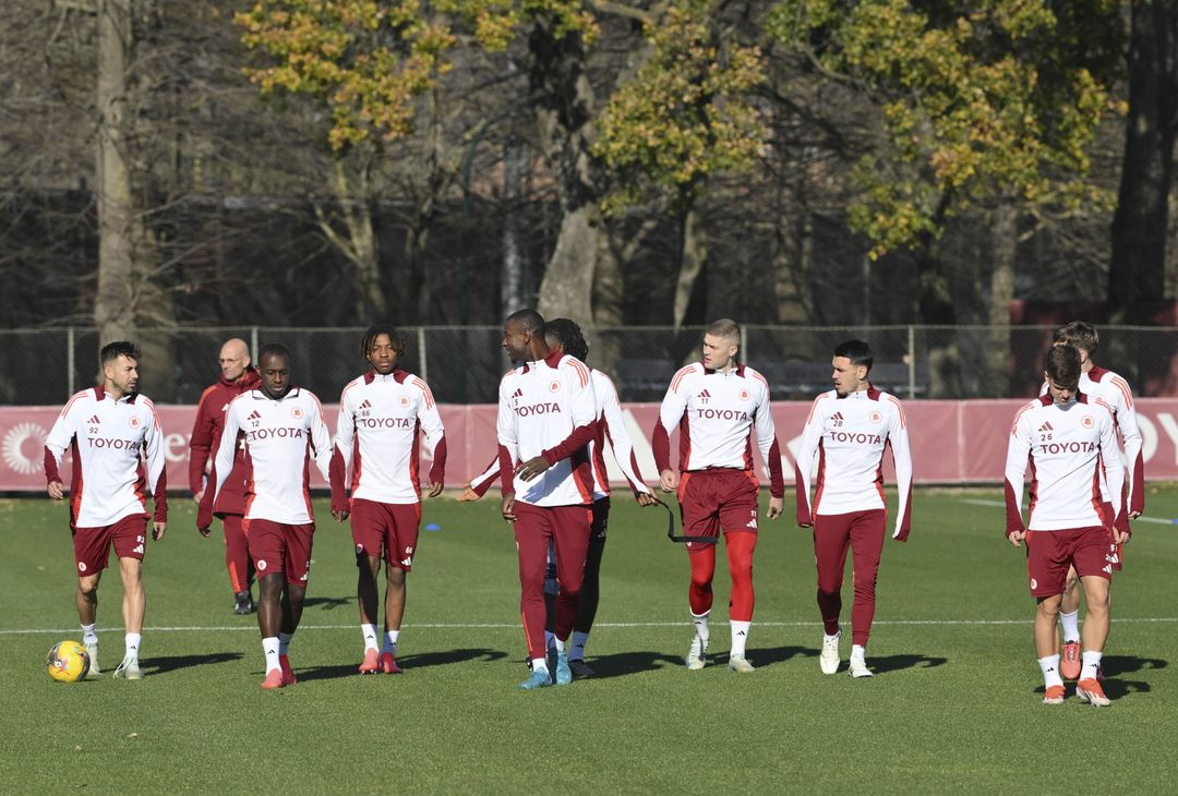 Roma, l’allenamento a due giorni dalla trasferta con il Milan – FOTOGALLERY - immagine 19