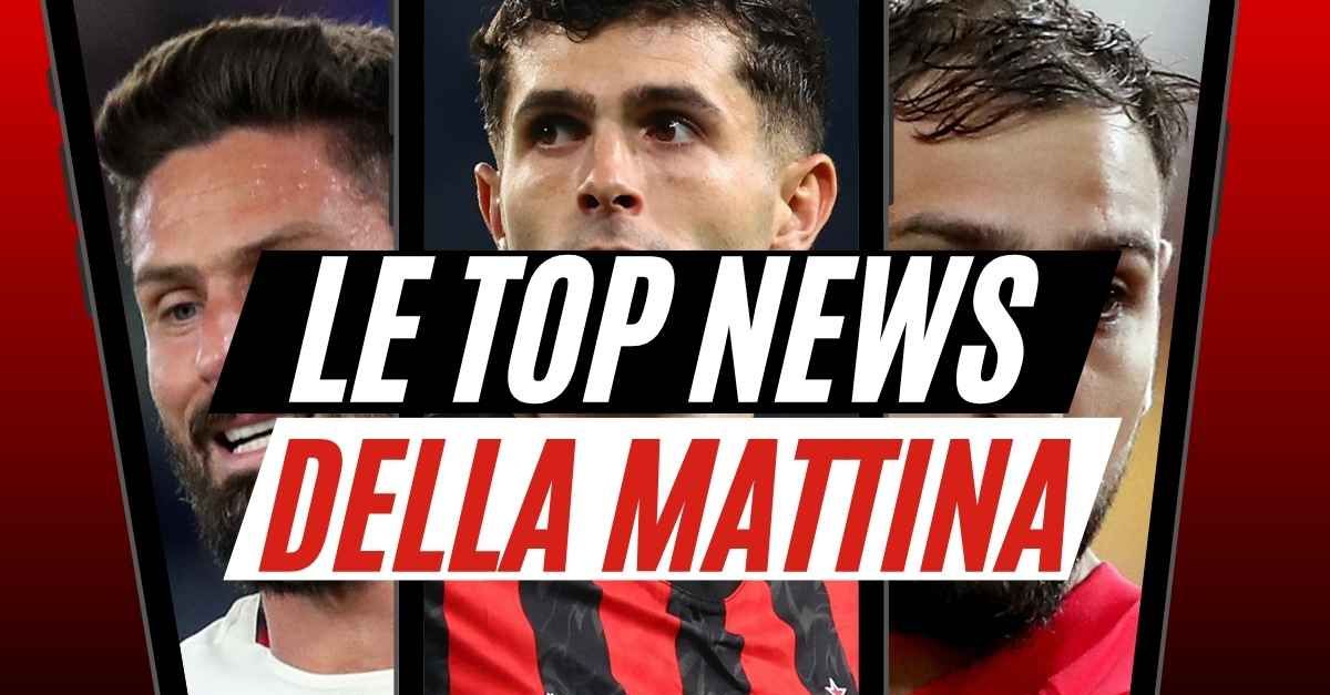Top News Milan: le parole di due grandi ex e non solo. Pulisic, ma che sfortuna!