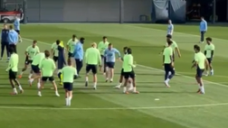Il Manchester City si allena per il Napoli, tutta la grinta degli uomini di Guardiola