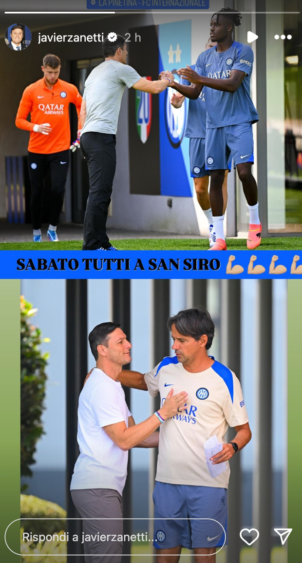 Inter-Lecce, il messaggio di Zanetti ai tifosi: “Sabato tutti a San Siro”- immagine 2