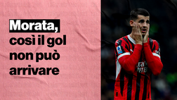 Milan, problema Morata: così il gol non può arrivare … | VIDEO
