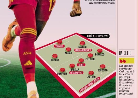 La Gazzetta ipotizza l’Inter 2026/2027: dentro 4 colpi da più di 100 mln- immagine 2