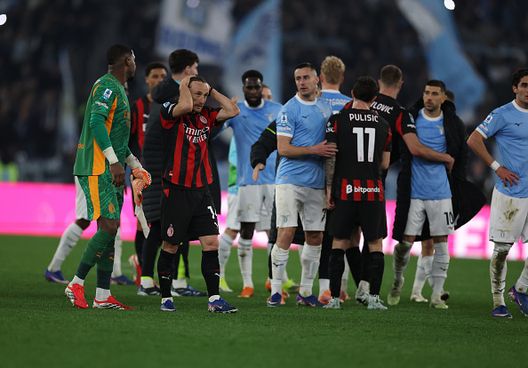 ROME, ITALY - MARCH 15: Luka Modric of AC Milan reacts at the end of the Serie A match between SS Lazio and AC Milan at Stadio Olimpico on March 15, 2026 in Rome, Italy. (Photo by Claudio Villa/AC Milan via Getty Images) serie-a-lazio-milan-occasione-fallita-personalita-idea-di-gioco