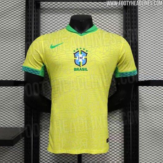 Finiture verdi sul collo: ecco la nuova maglia del Brasile per la Copa America 2024- immagine 5