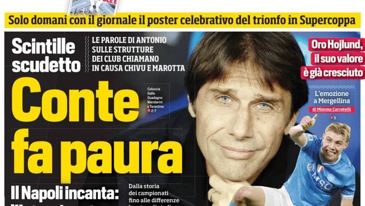 Prime pagine giornali sportivi oggi: il Napoli sui media- immagine 1