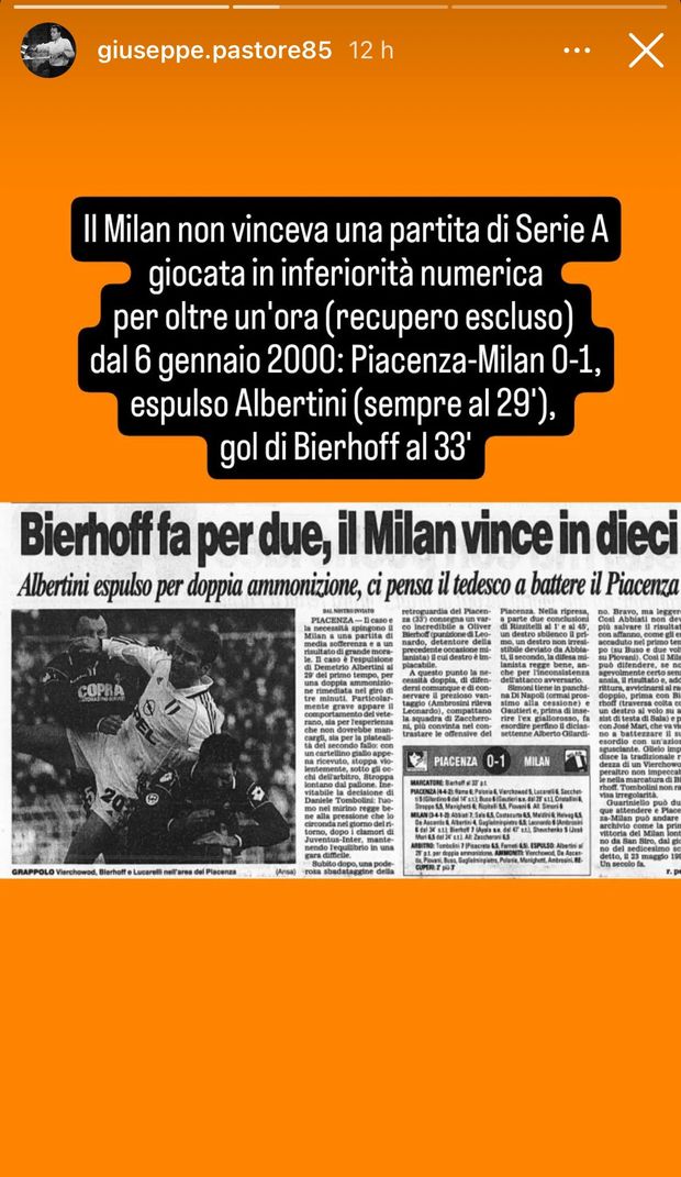 1-0 Milan in dieci per 70 minuti: da Albertini a Reijnders…- immagine 2