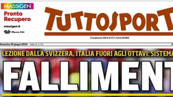 PRIMA PAGINA TUTTOSPORT OGGI: “Fallimento Nazionale. Azzurri iimpresentabili”