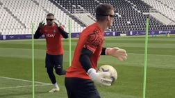 Il Napoli si allena a Riyadh: il particolare esercizio dei portieri azzurri