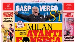 PRIMA PAGINA GAZZETTA DELLO SPORT OGGI: “Gasp verso il sì all’Atalanta”