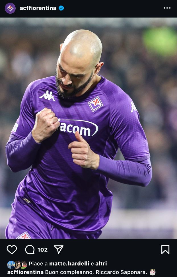 FOTO – Saponara compie gli anni. Ecco gli auguri social della Fiorentina- immagine 2
