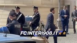 VIDEO FCIN1908 / Inter al Quirinale: cori per Calhanoglu e Lautaro. L’arrivo di Dimarco e Bastoni
