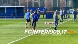 VIDEO FCIN1908 / Sparta Praga-Inter, la rifinitura: Thuram palleggia in mezzo al campo