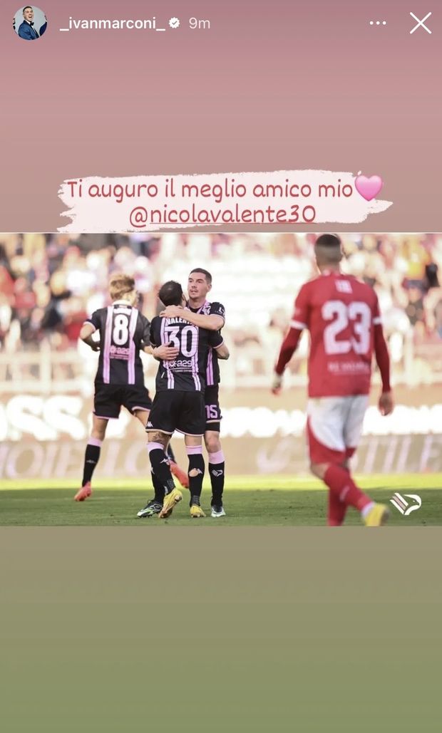 FOTO Palermo, il saluto di Marconi a Valente: “Ti auguro il meglio, amico mio”- immagine 2