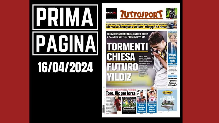 Prima pagina Tuttosport: riecco la Champions stellare Prima pagina Tuttosport: riecco la Champions stellare