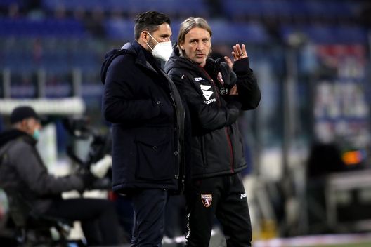CAGLIARI, ITALY - FEBRUARY 19: Torino's coach Davide Nicola looks during the Serie A match between Cagliari Calcio and Torino FC at Sardegna Arena on February 19, 2021 in Cagliari, Italy. (Photo by Enrico Locci/Getty Images) Cagliari-Torino, Nicola batte Di Francesco: e spiega così il piano-partita granata- immagine 2