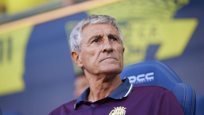 CADIZ, SPAIN - SEPTEMBER 01: Quique Setién, manager of Villarreal CF looks on during the LaLiga EA Sports match between Cadiz CF and Villarreal CF at Estadio Nuevo Mirandilla on September 01, 2023 in Cadiz, Spain. (Photo by Fran Santiago/Getty Images) L'ultima panchina di Setien col Villarreal