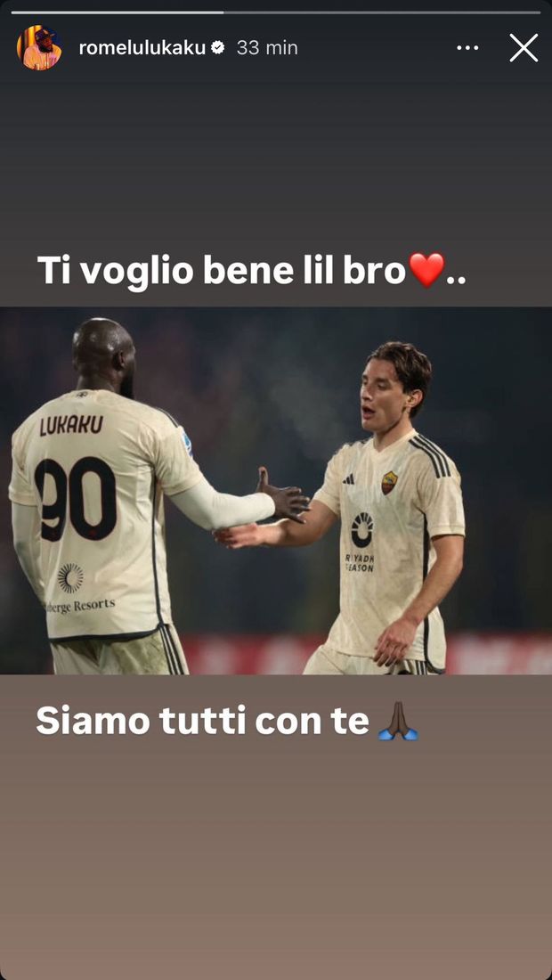 Lukaku per Bove: “Ti voglio bene lil bro. Tutti con te”- immagine 2