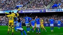 VIDEO Napoli-Verona 0-1, stacco di testa imperioso di Coppola: primo gol in Serie A