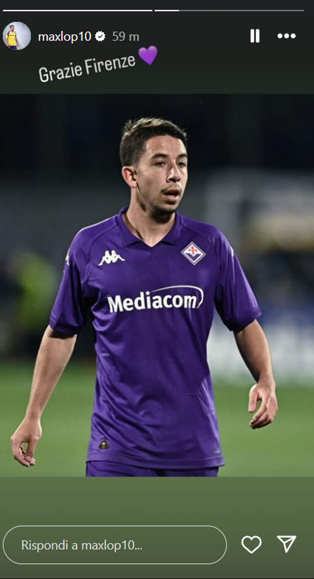 FOTO – Maxime Lopez saluta la Fiorentina: “Grazie Firenze”- immagine 2
