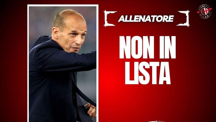 Allenatore Milan, Allegri non è nella lista della Roma: le ultime