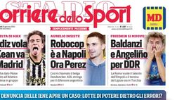 PRIMA PAGINA CORRIERE DELLO SPORT OGGI: “Robocop è a Napoli, ora Perez”