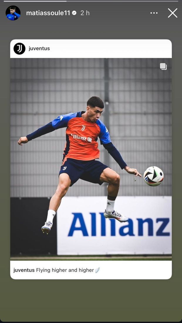 Soulé, la Juve mette l’argentino in copertina sui social. E lui reposta- immagine 2