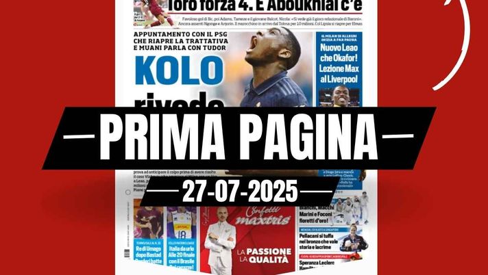 Prima pagina Tuttosport: nuovo Leao, che Okafor! Lezione di Max al Liverpool