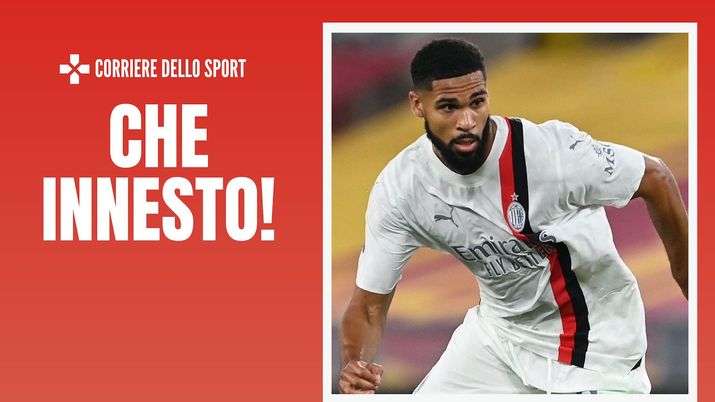 Ruben Loftus-Cheek (centrocampista AC Milan), qui durante Roma-Milan 1-2 (Serie A 2023-2024) | News (Getty Images) Ruben Loftus-Cheek AC Milan Roma-Milan 1-2 Serie A 2023-2024