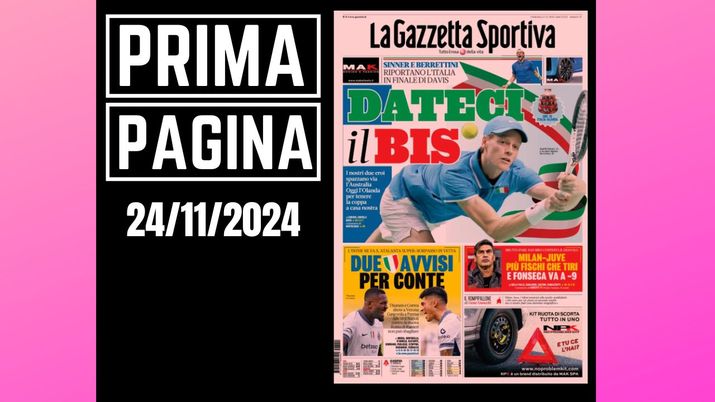 Prima pagina Gazzetta dello Sport: Milan-Juventus, più fischi che tiri