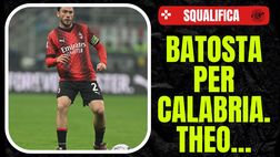 Milan, due giornate di squalifica per Calabria. Theo Hernandez si ‘salva’