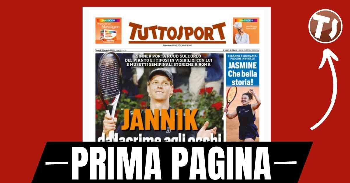 Prima pagina Tuttosport: caos Milan, Sarri in pole. Assalto City per Reijnders Prima pagina Tuttosport: caos Milan, Sarri in pole. Assalto City per Reijnders