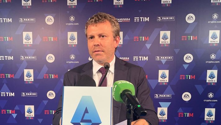 Lorenzo Casini, presidente Serie A, in Assemblea