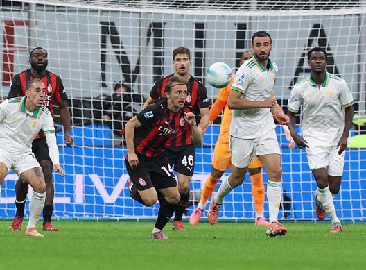 Luka Modric of AC Milan in action during the Serie A match between AC Milan and AS Roma Milan-Roma-calendario-serie A