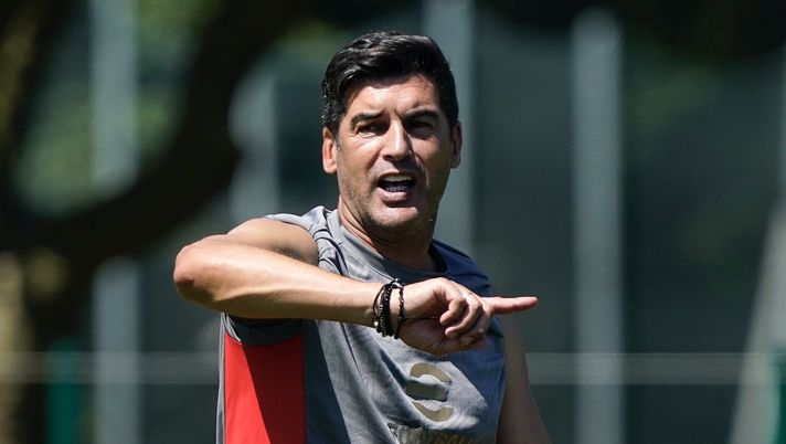 Paulo Fonseca AC Milan allenamento Milanello
