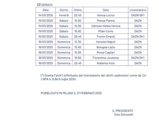 Milan, ufficiali date e orari delle gare con Lazio, Lecce e Como- immagine 4