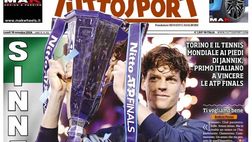 PRIMA PAGINA TUTTOSPORT OGGI: “Sinner leggenda”