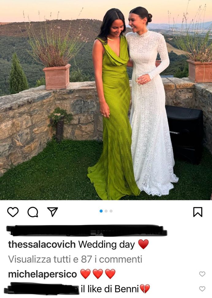 La moglie di Locatelli posta le foto delle nozze di Chiesa, ci sono i like della ex di Federico- immagine 3