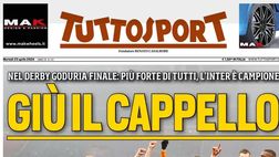 PRIMA PAGINA TUTTOSPORT OGGI: “Giù il cappello”