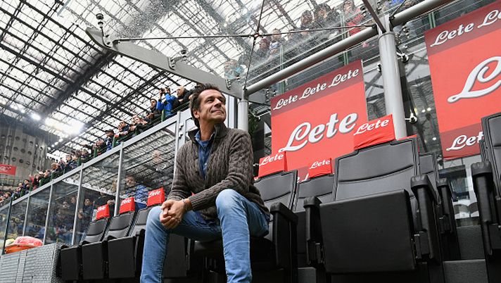 MILAN, ITALY - NOVEMBER 05: Nicola Berti attends the Serie A match between FC Internazionale and Torino FC at Stadio Giuseppe Meazza on November 5, 2017 in Milan, Italy. (Photo by Claudio Villa - Inter/FC Internazionale via Getty Images) parola-ai-signori-nicola-berti-quelli-del-milan-sono-cugini-inferiori