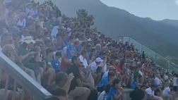 Tifosi in visibilio al Patini: il lungo applauso all’entrata in campo dei giocatori