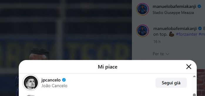 Cancelo-Inter, in attesa del sì arriva il like all’ultimo post di Akanji- immagine 2