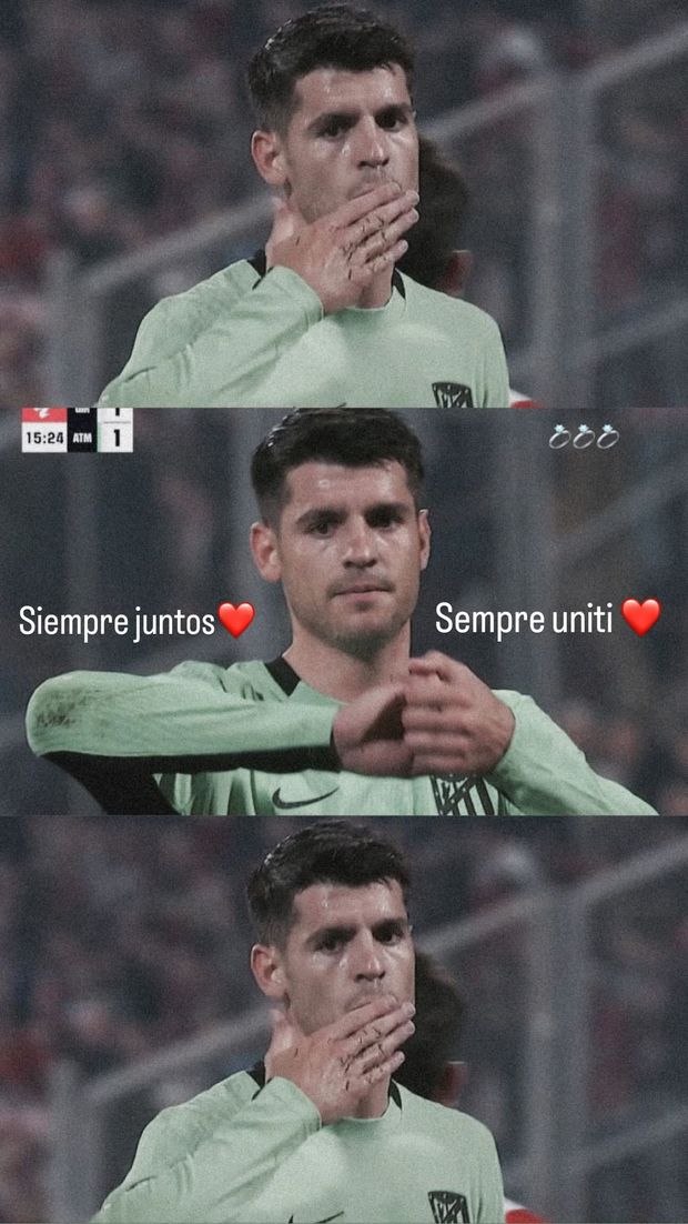 Tripletta di Morata contro il Girona, il commento social della sua Alice- immagine 2