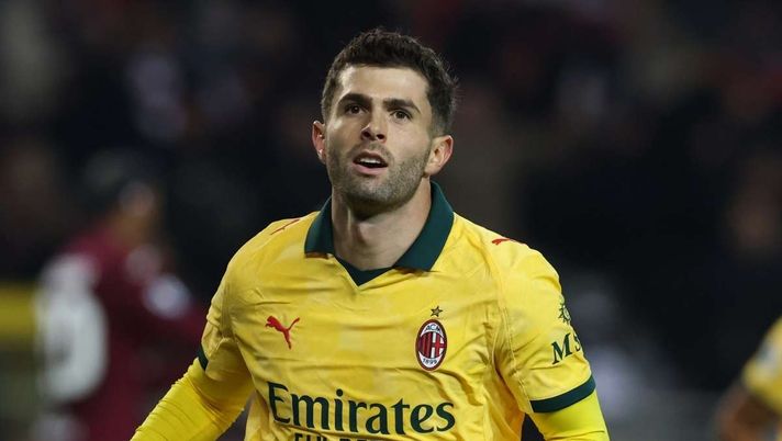 L'esultanza di Christian Pulisic (attaccante AC Milan) per uno dei suoi due gol in Torino-Milan 2-3 (Serie A 2025-2026) | News (Getty Images) Milan, non solo il rinnovo di Maignan: la situazione di altri quattro importanti giocatori